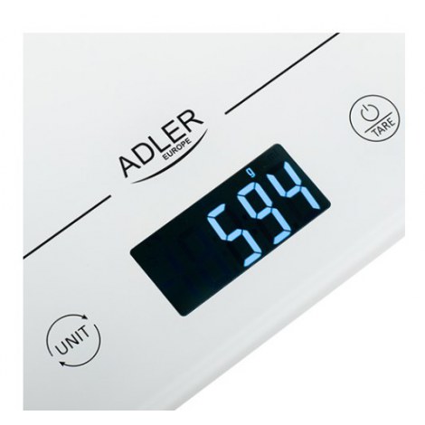 Adler | Kitchen scales | AD 3170 | Maximum weight (capacity) 15 kg | Graduation 1 g | Display type LCD | White - 3